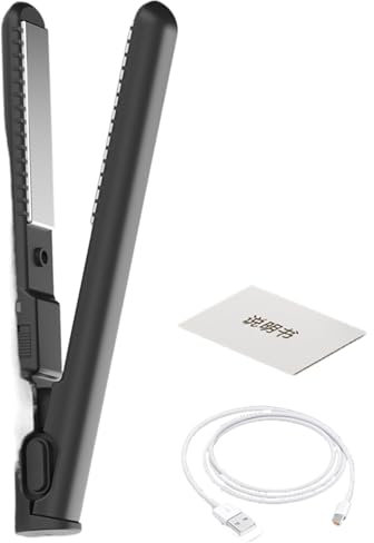 Lisseur Cheveux Sans Fil, 2 En 1 Fer À Lisser Et À Boucler Sans Fil, minii Lisseur De Voyage Avec Câble De Chargement USB Pour Pelo Court Y Largo, Les Voyages
