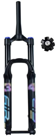 MegLob FORCHIO SUSPENSIONE Bike, Forchetta Sospensione in Lega di Magnesio MTB, Sterzo Conico con Design Smorzante, Serratura Manuale Regolabile,27.5in Shoulder Control
