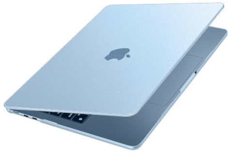 MOSISO Custodia Compatibile con MacBook Air 13 Cover M5 M4 M3 M2 2026-2022 | Case Ultra Sottile&Precision Color&Anti-Impronta per MacBook Air 13,6 A3449 A3240 A3113 A2681, Celeste Chiaro