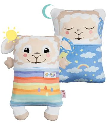 Kuscheltier Schaf mit Wendefunktion 30x20cm - beige - Weiches NICI Plüschtier – Für kleine Kuscheltierliebhaber zum Kuscheln & Spielen. Ideal für Zuhause, den Kindergarten oder unterwegs | 62292