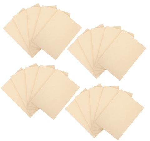 Balacoo 20sheets Vintage Parchment Paper for Certificates Invitations DIY Crafts Double-Sided Antique Stationery Sheets Aged Paper