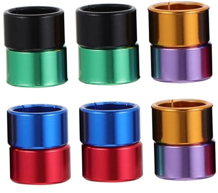 UPKOCH 12Pcs Aluminum Pigeon Foot Rings Lightweight Clip Bird Leg Bands for Identification and Reusable Poultry Foot Bands for Chickens Parakeets Parrots and More