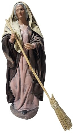 Arte Pesebre - Pastora con Escoba, para Figuras de 17 cm
