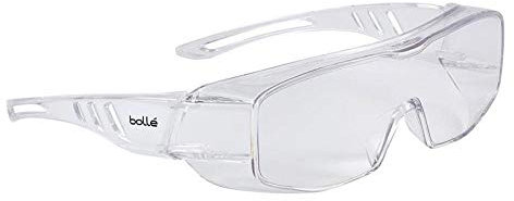 Bolle Overlight Over the Glasses Safety Goggles Personal Protective Equipment PPE Safety Glasses Eye Protection Workwear Outdoor – 1 Pair of Clear Goggles - BOOVLITLPSI