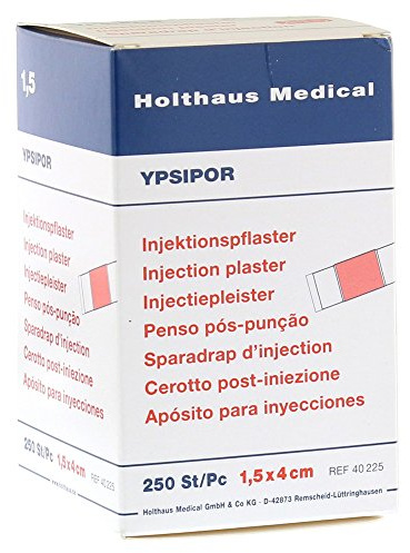 INJEKTIONSPFLASTER YPSIPOR 1,5x4 cm 250 St