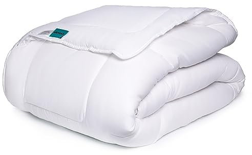 Wendre Edredón Cama 90 Invierno (155x220 cm) - Edredón Invierno con Relleno Nórdico 300GSM, Extra Cálido y Suave, Certificado Oeko-Tex