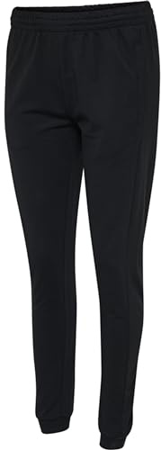 hummel GO Jogginghose Damen Baumwolle - Bequeme Freizeithose aus Sweatstoff - Jogging Sweatpants mit Mittelhoher Taille, Seitentaschen und Dezentem Logo - für Sport und Freizeit