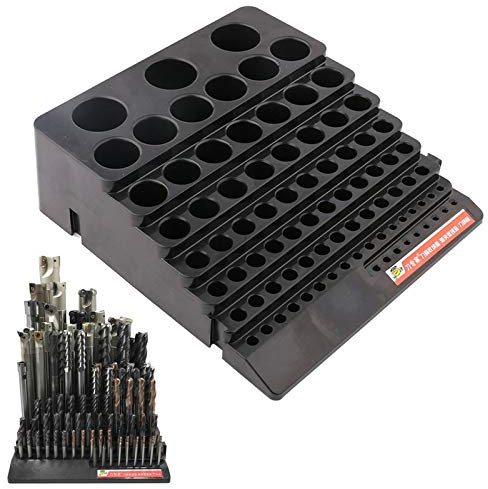 1 Unid. 85 Orificios Colocación de Herramientas Caja de Almacenamiento de Accesorios de Herramientas CNC Herramienta de Corte de Fresas