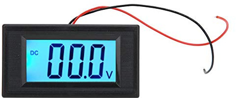 Mini Digital Voltmeter, YB5135D LCD Digital Spannungsprüfer, Zweidraht DC Spannungsmesser Überwachungsvoltmeter(DC3.5V-30V)