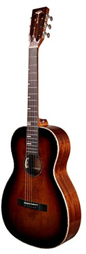 Tyma P-18E BRS - Hochwertige Stahlsaiten-Gitarre mit integriertem Tonabnehmer, Sitka Top, inklusiv Gigbag
