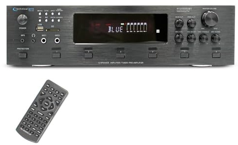 Technical Pro 6000 Watts 6 Zone Digital Bluetooth Hybrid Amplifier