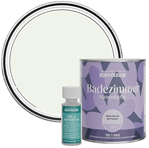 Rust-Oleum wasserfeste weiß Fliesenfarbe für Badezimmer in Matt Finish - Milchschaum 750ML