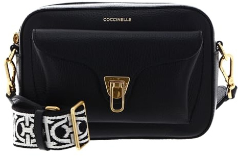 Coccinelle Leder Umhängetasche Beat Soft Ribb Crossbody Bag Grained Leather