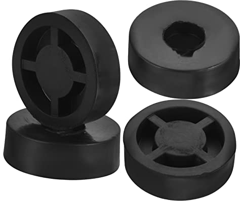 Mikikit 4pcs Audio Floor Mat Sound Bar Mounts Boombox Speaker Floor Speakers Acoustic Foam Panels Pad for Amplifier Speaker Vibration Absorber Turntable Platform Black