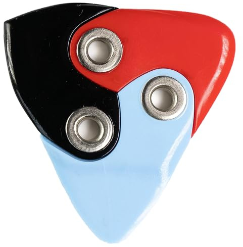 Black Mountain Asteroid Gitarrenplektrum. Das weltweit erste 3-in-1-Plektrum aus mehreren Materialien für Akustikgitarre, E-Gitarre, Bass und mehr! Thin Gauge, Heavy Gauge Plektrum, alles in einem!
