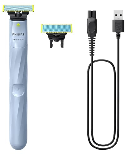 Philips OneBlade First Shave, Authentic Teen Hybrid Electric Shaver. Incl. 2X Anti-Friction Blades (8 Months Supply), Model QP1324/30