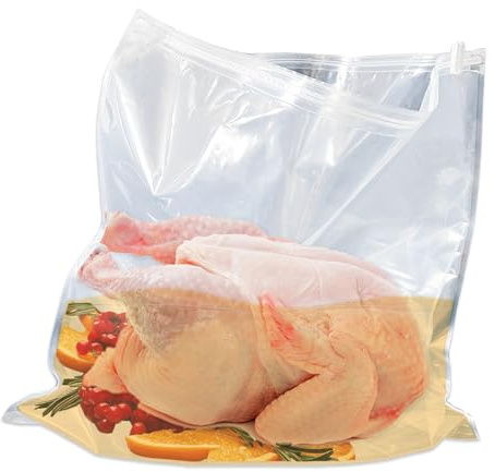 Daarcin 3pcs Extra Large 26inx24in Turkey Brine Bag with 2 Strings to hold 35 lb Saline bag For Marinating Storage of Turkey, Beef, Pork,Double Zipper Heavy Marinade Bags