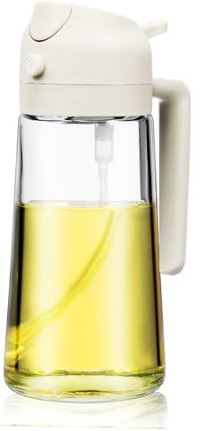 Cabilock Dispensador De Aceite De Oliva Pulverizador De Cocina Botella De Vidrio Para Uso Comidas Vertedor De Aceite Spray