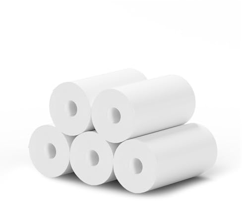 ASTGMI rollo papel camara fotos infantil,5 rollos Recarga de papel de impresión para cámaras instantáneas para niños, (5 rollos)