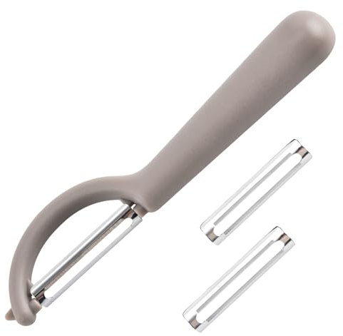 P-Peeler for Tupper with 2 Replacement Blades, P-Peeler Left-Handed for Tupperware Spare Parts, Potato Peeler for Asparagus Peeler, Replacement Blade for Vegetable Peeler, Paring Knife, Universal
