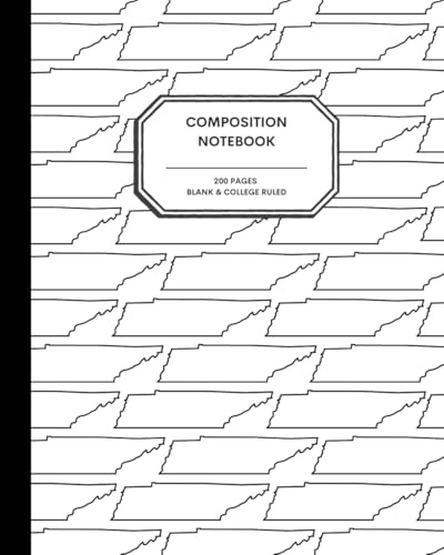 8x10 Composition Notebook - 200 Alternating Blank and College Ruled Pages - Tennessee State Outline Notebook Journal with Clean White Background for Kids, Preteens, Teens and Adults