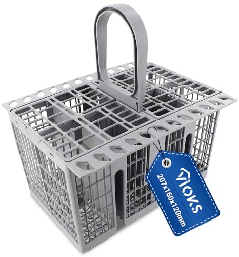 VIOKS Cestino per posate per lavastoviglie, 3 pezzi, ricambio per Whirlpоol Bаuknеcht 488000386607 Indesit Hotpoint C00386607 - Portaposate per lavastoviglie e cestelli per lavastoviglie