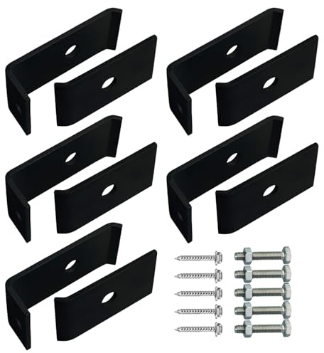 Elementi di fissaggio in rete metallica, clip per griglia di recinzione, 4 x 2,8 x 8,8 cm, progetti in acciaio zincato, morsetti antiruggine per recinzione vialetto, patio sul retro, paesaggistica