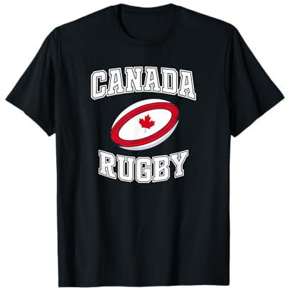 Kanada Rugby - Varsity Style Canadian Rugby Fan T-Shirt