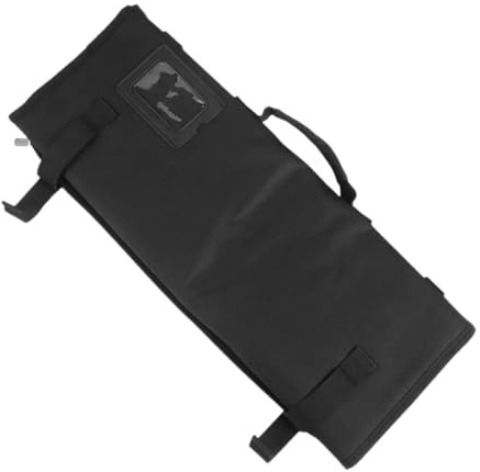 BAZEITFLOW Paquet à Couteaux pour Chefs en Tissu Oxford Noir, Design Multifonctionnel avec Grosse Capacité, pour Camping et Voyage, Pochette de Rangement Pratique et Légère