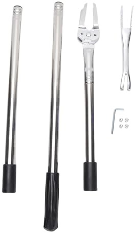 Tissting Unkrautstecher mit Teleskopstiel Edelstahl,Effizienter Stand Up Unkrautentferner Mit Fußpedal Für Gartenarbeit Rasen Beete Einfache Reinigung Robuste Konstruktion