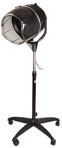 Samger Profesional Secador de Pelo Pie Campana Casco 1050W Peluqueria con Capucha y Tripode, Altura ajustable, Temporizador control Temperatura