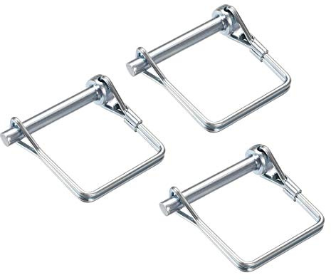 sourcing map 3Stk. Welle quadratischer Sicherungsstift Kupplung Pin für Bauernhof Anhänger Wagen Rasen Garten 6mm x 45mm