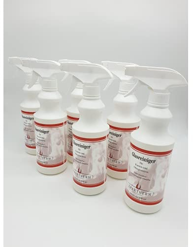 6x Kaminscheibenreiniger Spartherm Kaminglas Ofenglas Scheiben Reiniger + 1 Stück gratis Rotthues Feuerzeug
