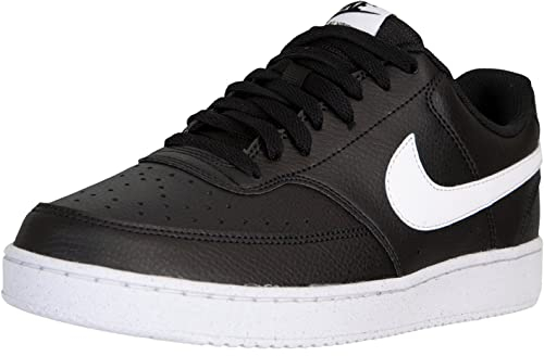 Nike Court Vision Low Better Sneaker Schuhe (Black/White, Numeric_45)