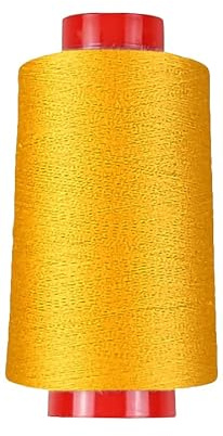 Overlockgarn in 80 Farben, 4000 m Konen, Overlock Nähgarn in Industriequalität (0306 - Gelb)