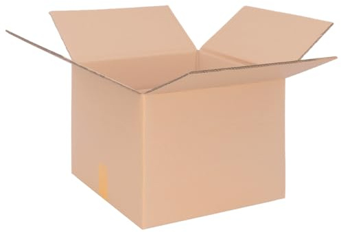 Förpackning vikbara kartonger 390 x 390 x 285 mm brun (yttermått 400 x 400 x 300 mm) variabel höjd vid 100/200 mm KK 93 2-vågig fraktkartong DHL-paket DPD GLS Hermes paket kartong (120 stycken)