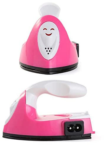 Mini-Dampfbügeleisen mit Doppelspannungs-Reisetasche, Antihaft-Anti-Rutsch-Griff, Schnelle Erwärmung, Mini-Hitzepresse, Nähen für Perlen, Flicken, Kleidung, DIY, Schuhe
