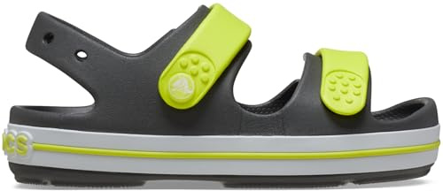Crocs Crocband Cruiser Sandal K, Sandali Unisex - Bambini e Ragazzi, Slate Grey Acidity, 30/31 EU