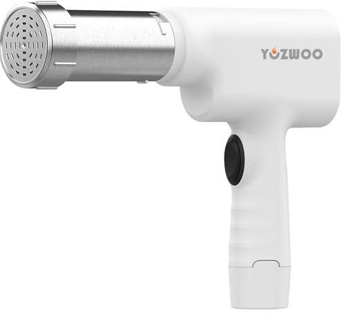 YOZWOO Máquina De Pasta Extrusora Eléctrica Portátil Maquina De Hacer Pasta Maquina Pasta Maquina De Pasta Fresca con Molde para Pasta Y Fideos para Pasta Y Salchichas Caseras (Acero Inoxidable)