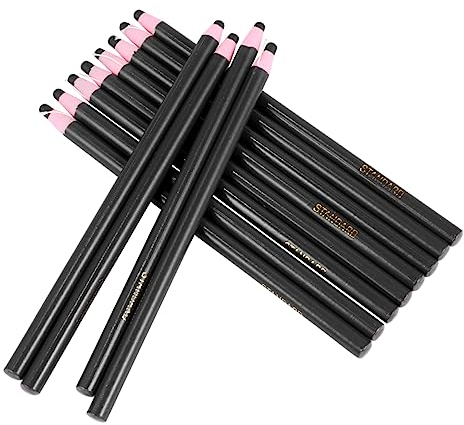SEWOART 1 Box Fettkreide, Buntstifte, Abziehstift, Bürobedarf, Chinagraph-Bleistifte, Schwarz-Weiß-Lackierung, Metall, Porzellan-Marker, Fettmarkierungsstift, Wachs, Glas, Ziehstifte