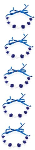 MAGICLULU 5 Stücke Strass Stirnband Braut Kopfbedeckungen Zubehör Für Frauen Navy Hochzeit Stirnband Rose Design