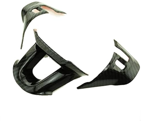 HerfsT Auto Rivestimento Pannello Volante per Peugeot 2008 208 308 2014-2019, Copertura Finitura Volante Decorazione del Volante Adesivo Interni Accessori