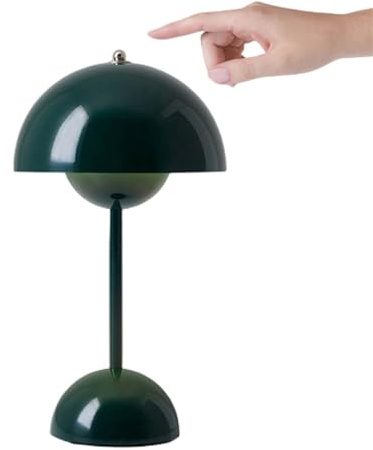 Lampada a fungo LED Vaso da fiori Lampade a fungo Lampada da tavolo Lampada da tavolo, Lampada a fungo wireless, Luci notturne con 3 modalità di luminosità for Camera da letto Ufficio, Bar Ristoranti(
