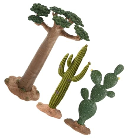 MAGICLULU 3 Pezzi Albero Finto Decorazione Paesaggistica Albero Treno Cactus Design Paesaggistico Da Tavolo Pianta Artificiale Per Giardino Sandbox