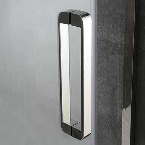 1 Paar verchromte Duschtürgriffe, Glastür, Badezimmer, Knauf für Duschabtrennung, Innen-/Außen-Upgrade-Kit