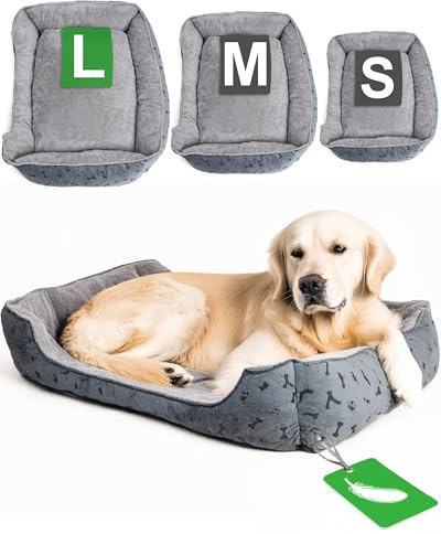 Ondis24 Tierbett Hundebett waschbar für große Hunde & Katzen herausnehmbares Liegekissen pflegeleicht mit tiefem Einstieg (100 x 70 cm)