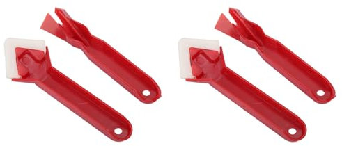 Grattoir à Calfeutrage en Silicone, Dissolvant de Mastic, Pelle en Verre, Ciment, Grattoir pour Mastic Ménager, Remplissage de Coulis, 4 Pièces