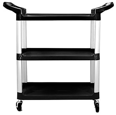 Carrello multiuso con 3 ripiani per lavaggio auto, carrello di servizio per meccanica, garage, magazzino, negozio di bellezza auto, stazione mobile da lavoro