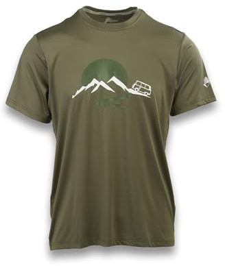ANDE Van T-shirt herr – andningsbar teknisk T-shirt med EXOTHERM®-teknik, Bladgrön, L