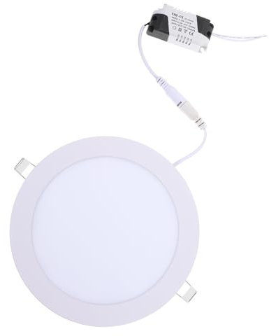 TOPPERFUN Downlight LED Regulable Ultra 1Cm Lámpara Empotrada Circular Luz de Techo Consumo para Cocina y Baño Diseño Moderno y Elegante